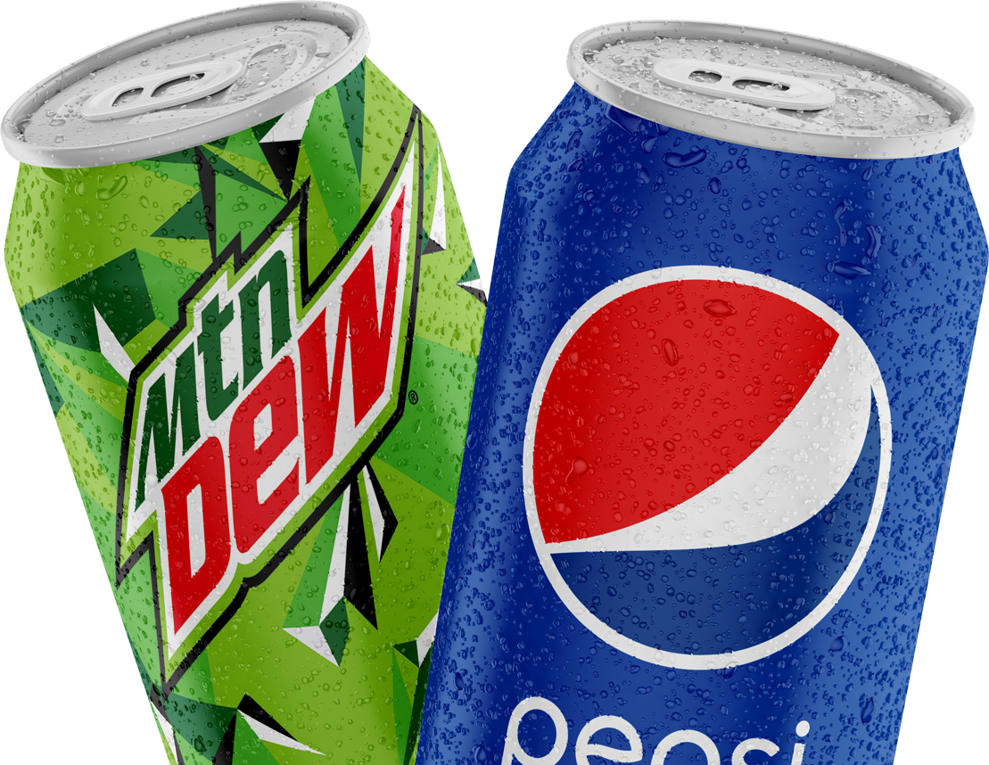 Mountain Dew Soda - 8 Pack, 12 Fl Oz Cans (1109x858), Png Download