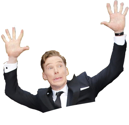 Benedictcumberbatch Benedict Cumberbatch Benedict Cumbe - Mycroft's Umbrella Sword Gun (432x414), Png Download