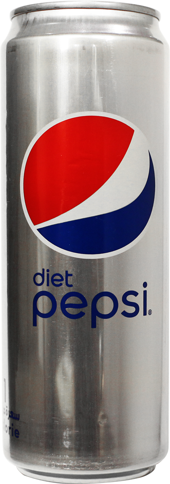 Diet Pepsi 355 Ml Can - Bottle (331x942), Png Download