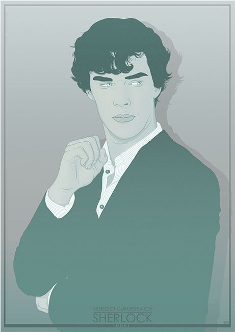 Benedict Cumberbatch As Sherlock Holmes - Sherlock (870x650), Png Download