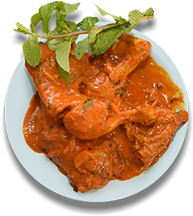 Masala Chicken Leg Piece - Curry (422x339), Png Download