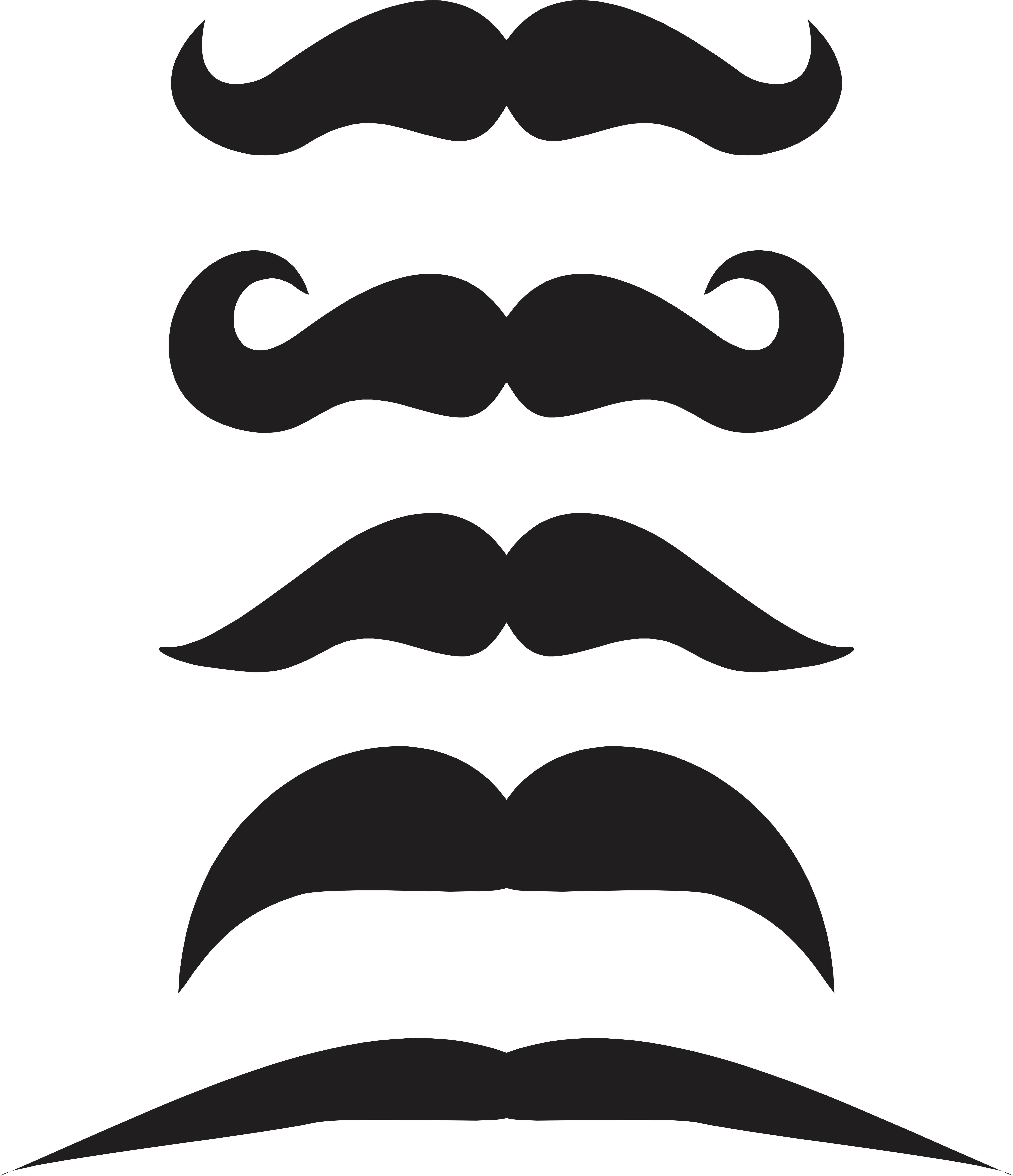 Mustache Clip Art Png Gallery (6894x8000), Png Download