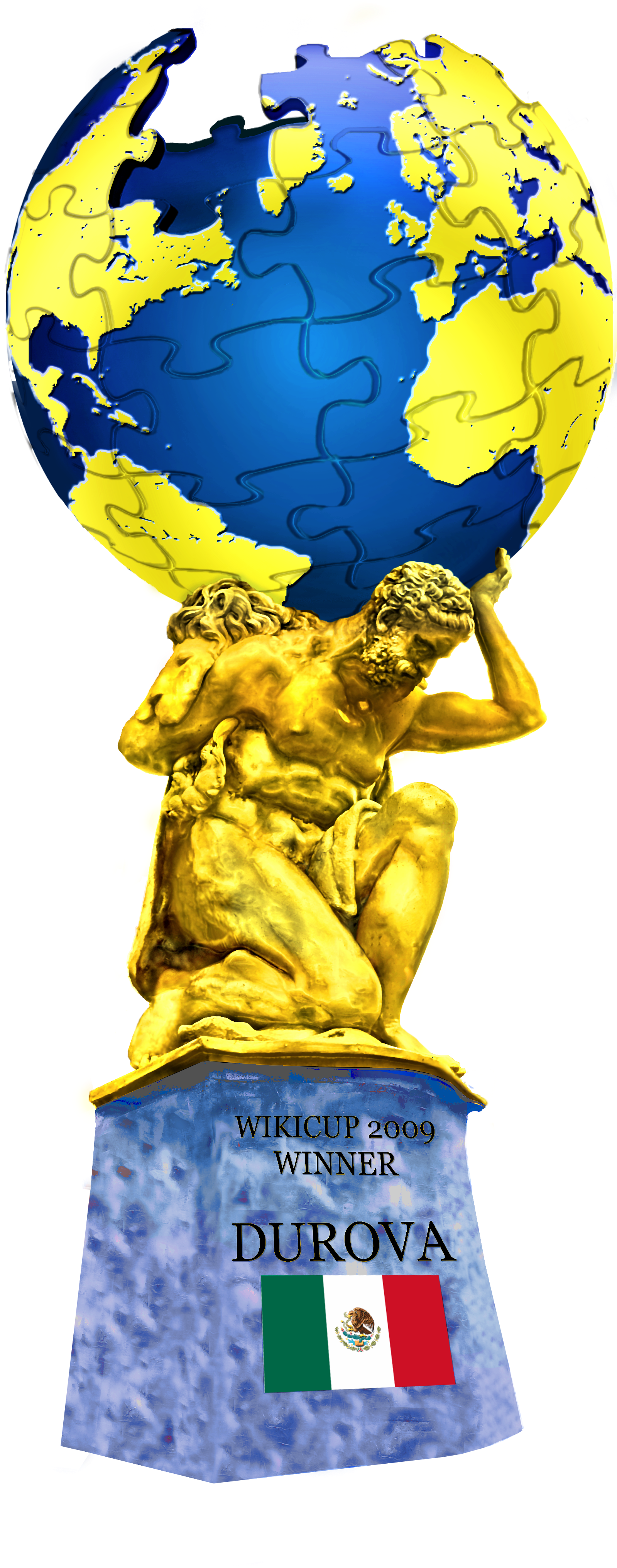 Wikicup Trophy Winner - Portable Network Graphics (1600x4074), Png Download