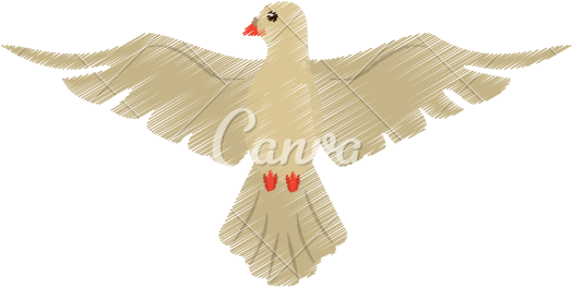 Holy Spirit Dove Drawing At Getdrawings - Dove Holy Spirit Vector (550x550), Png Download