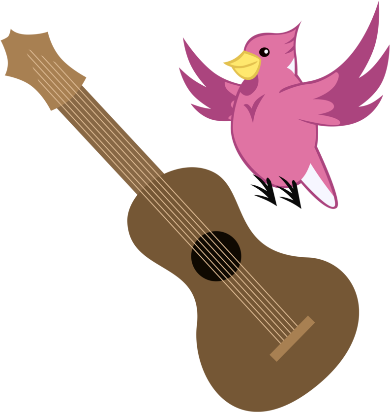 Vector Bird Guitar - Mlp Guitar Cutie Mark (900x900), Png Download