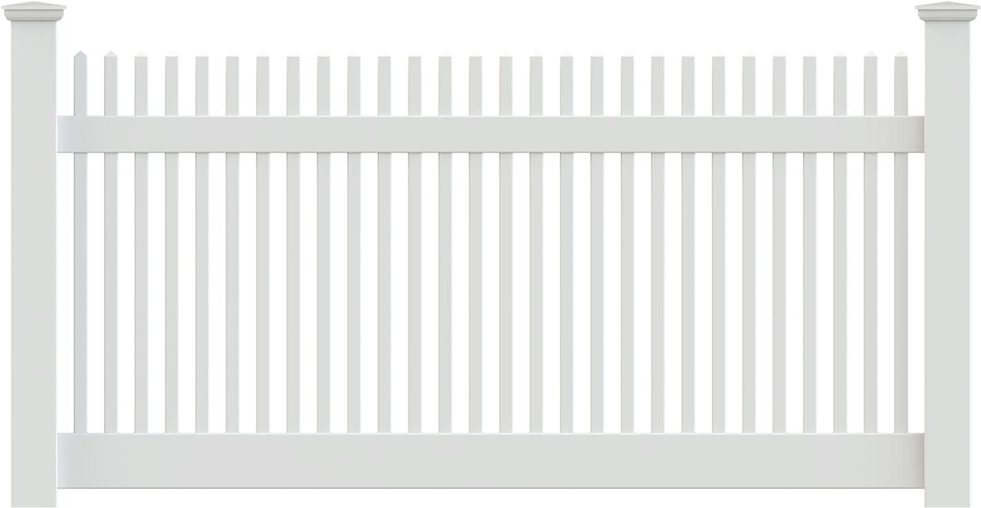 1 1/2″ New England Picket Straight - Monochrome (1500x810), Png Download