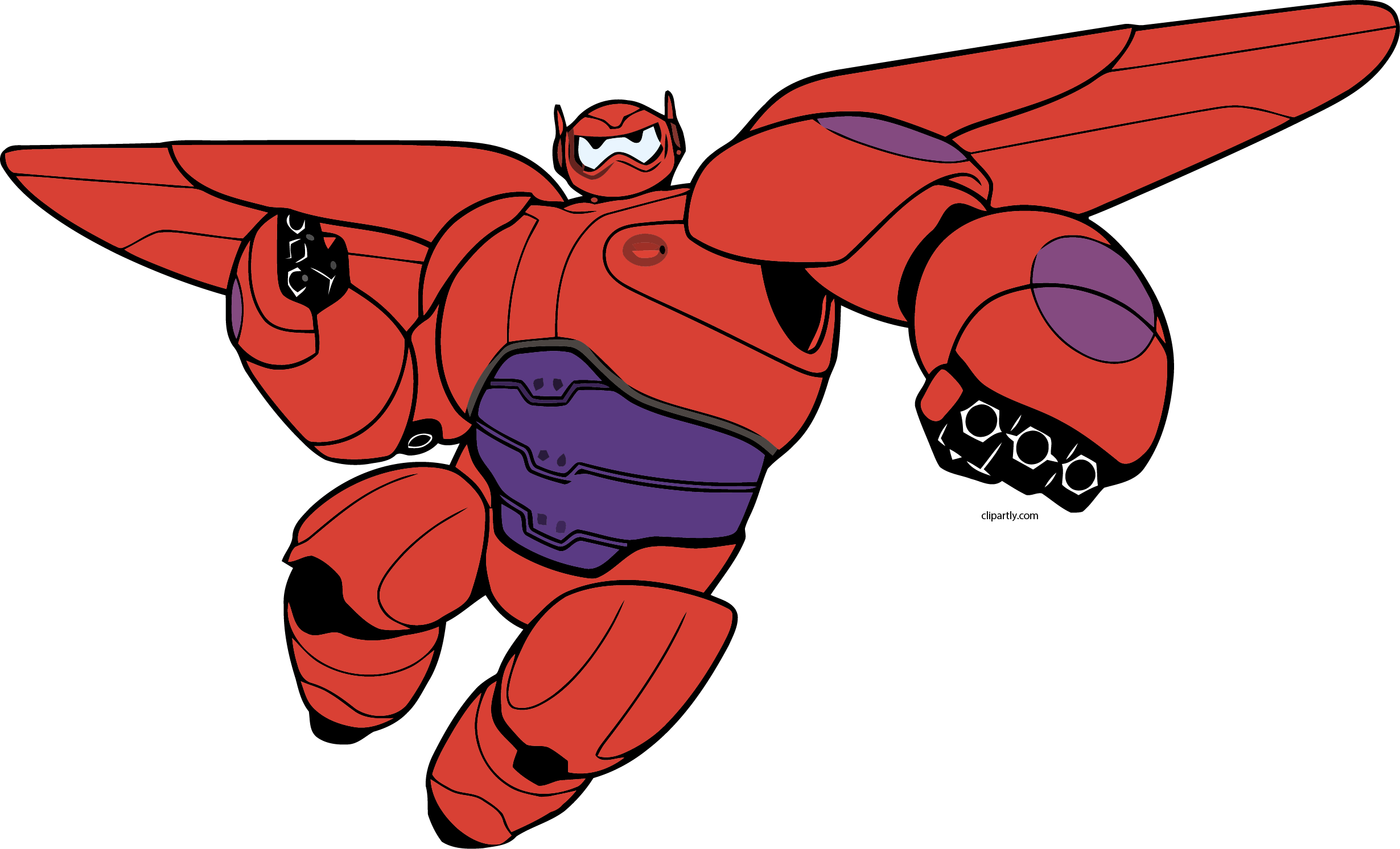 Baymax Hiro Winner Png Clipart - Big Hero 6 Baymax Clipart (2460x1493), Png Download