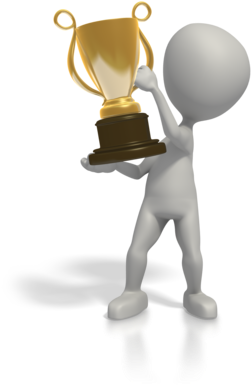 2014 Major Winners - Trophy Clip Art (300x400), Png Download