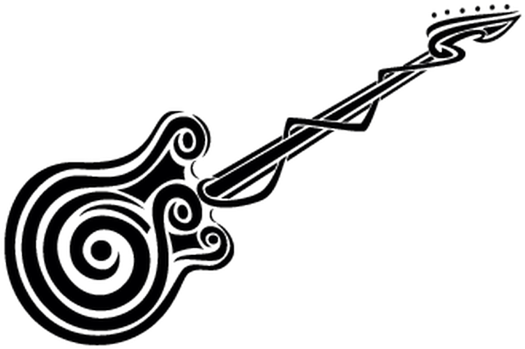 Rock Guitar Clip Art (800x800), Png Download