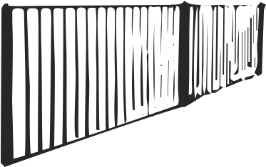 Wood Fences - Picket Fence (560x400), Png Download