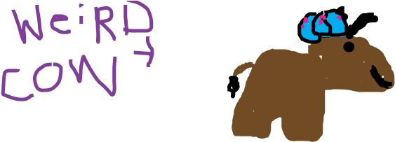 There Once Lived A Weird Cow (910x470), Png Download