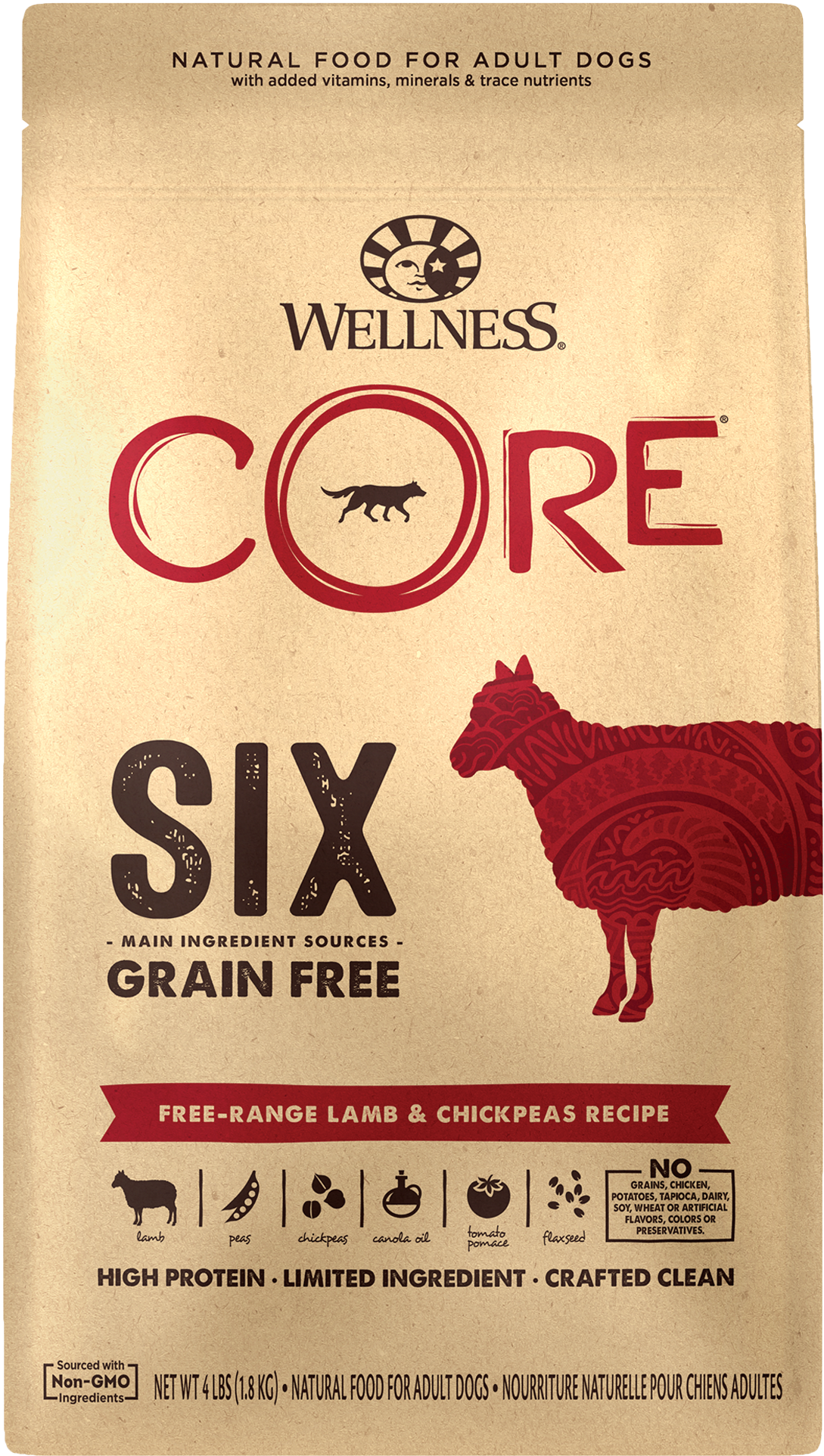 Wellness Core Six Free Range Lamb (2000x2000), Png Download