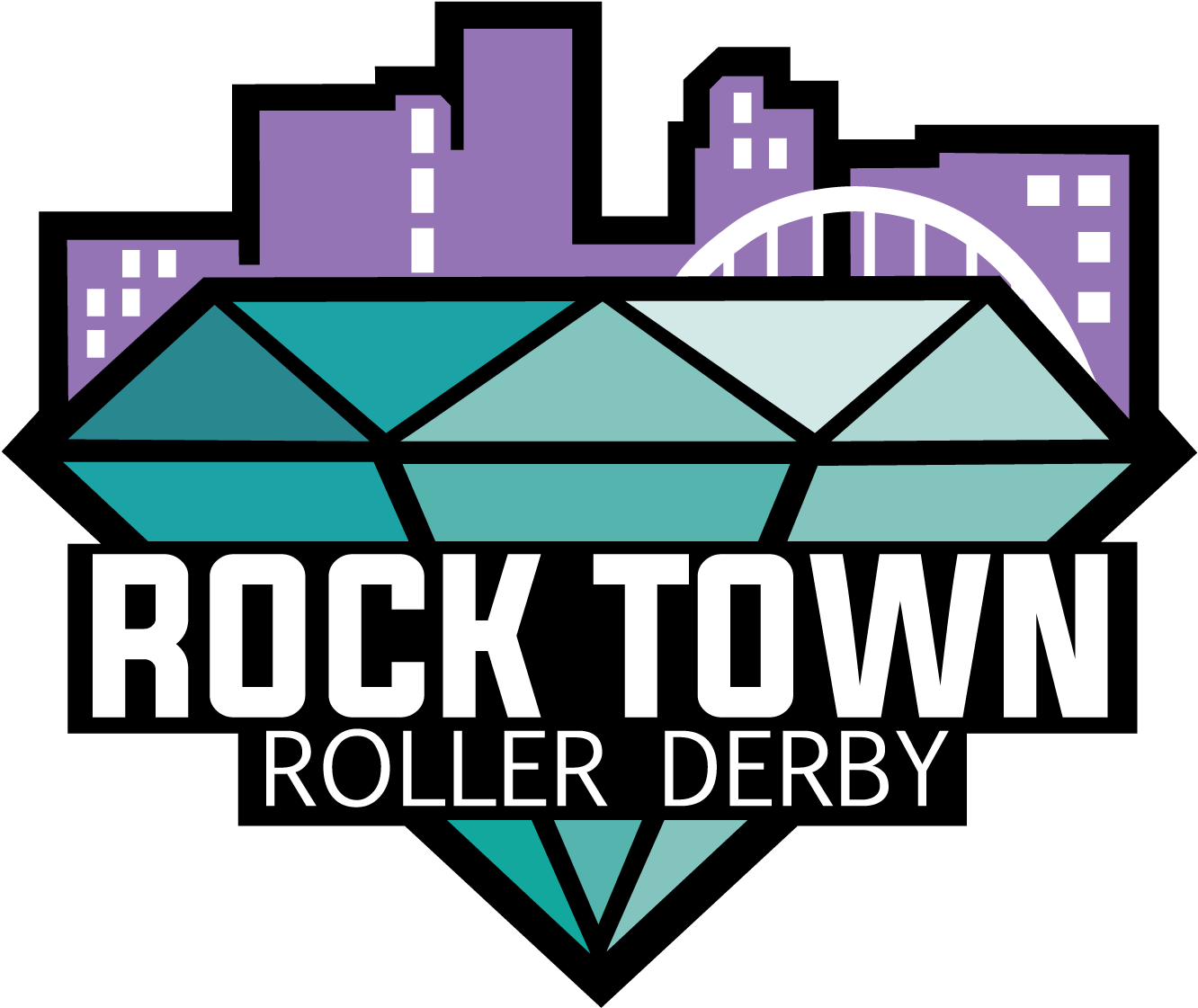 Rock Town Roller Derby (1651x1276), Png Download