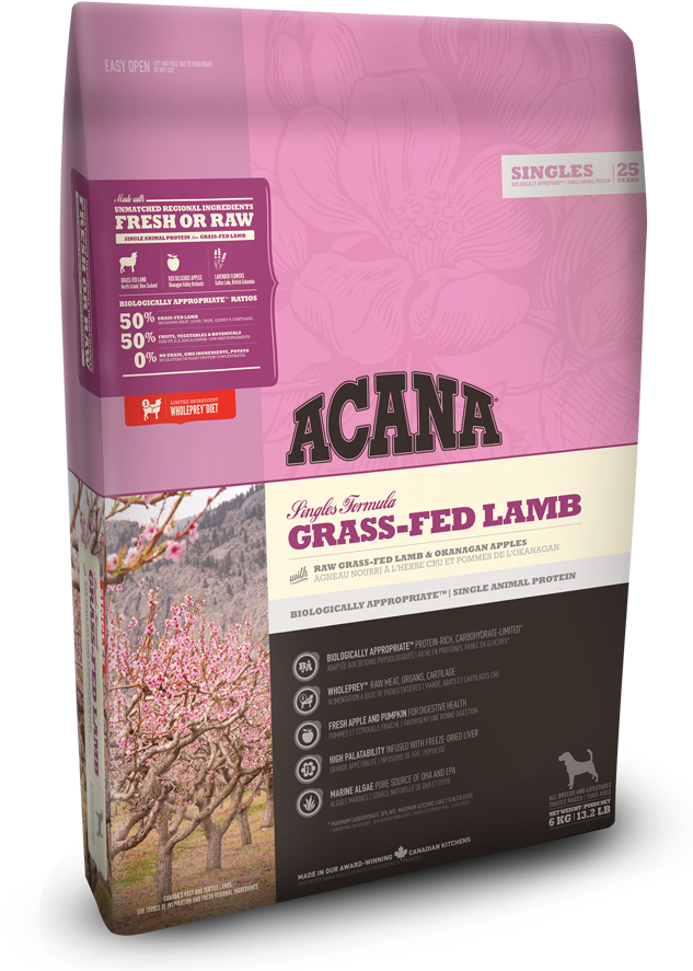 Acana Grass-fed Lamb Dog Food (632x900), Png Download