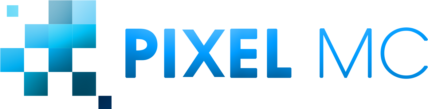 Pixel Mc Logo Textured (1502x600), Png Download