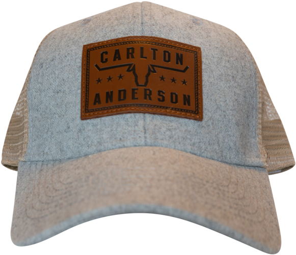 Leather Patch Hat (600x555), Png Download