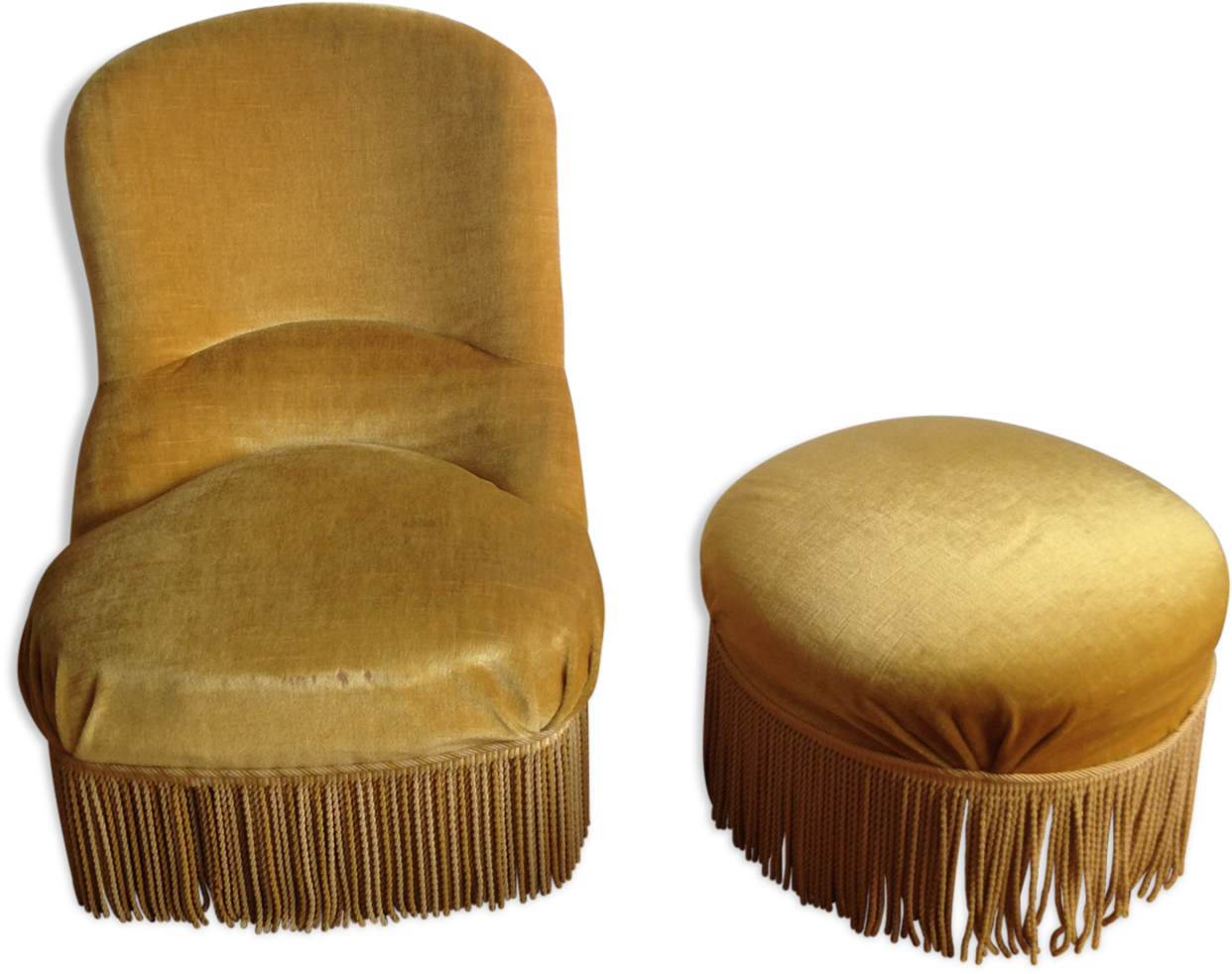 Toad With Fringe And His Ottoman In Yellow Velvet (1457x1457), Png Download