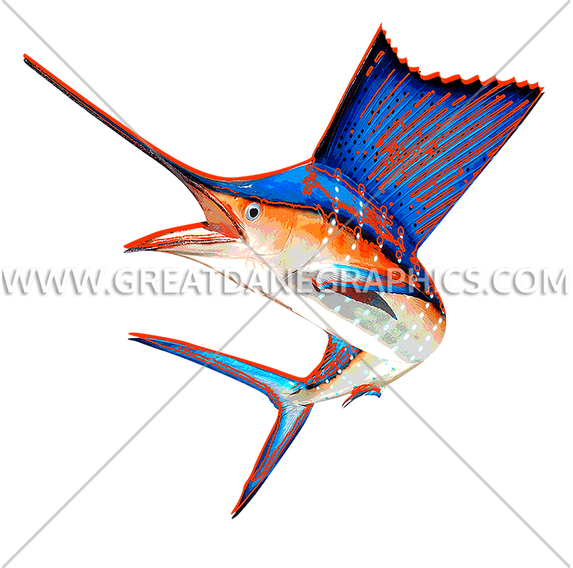 Funky Sailfish (825x818), Png Download