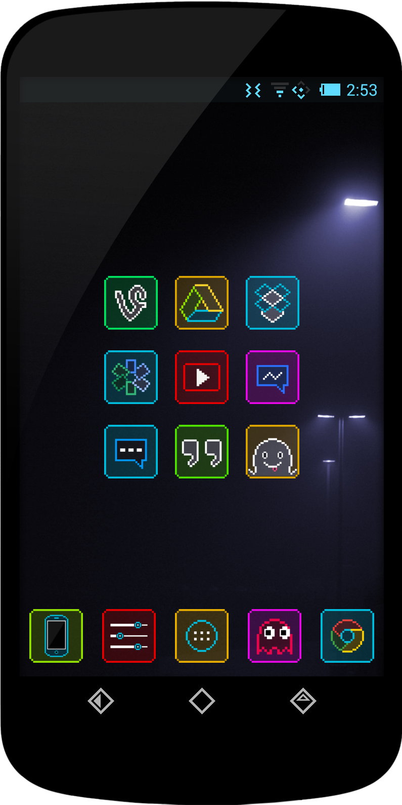 Neon Pixelz Update (852x1652), Png Download