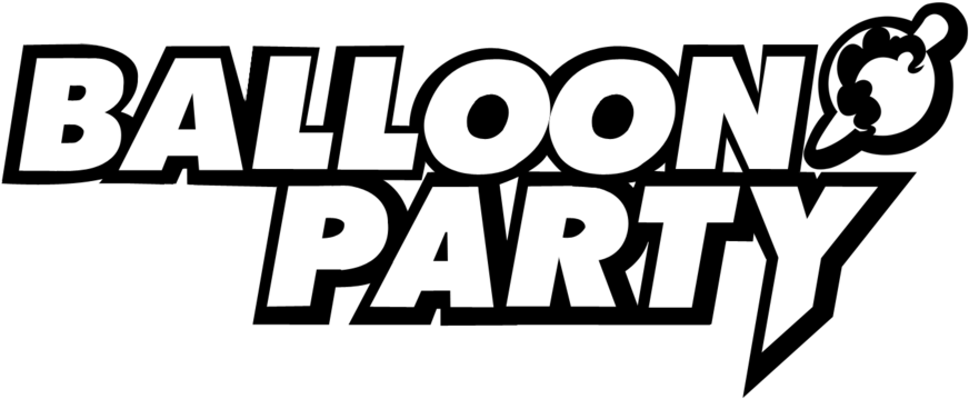 Balloon Party Logo (900x438), Png Download