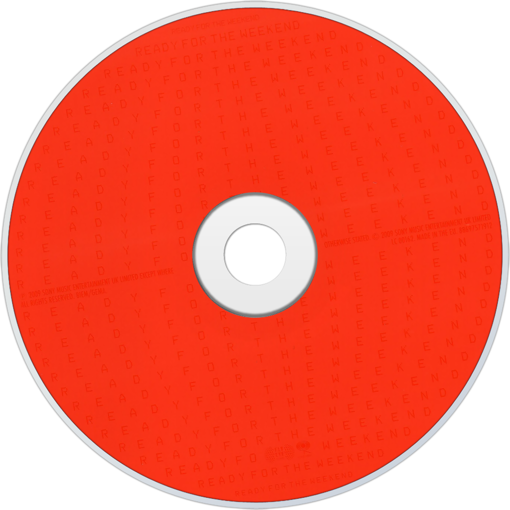 Calvin Harris Ready For The Weekend Cd Disc Image (1000x1000), Png Download