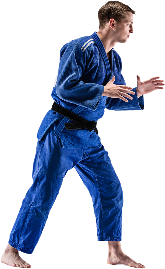 The One Judokas Fighter Posing On Gray P6kqvvq 600px (600x948), Png Download