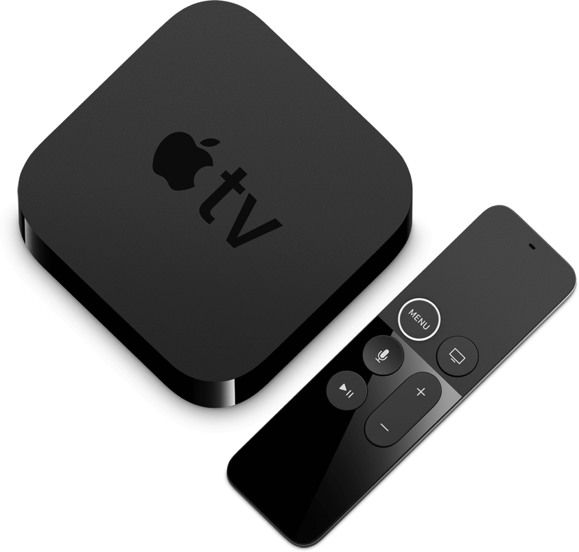 Apple Tv 4k Apple Tv 4k Box And Remote (844x804), Png Download
