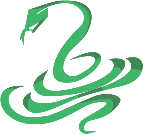 Snake Talisman Green Designer Illustrator Icon Digital (1000x750), Png Download