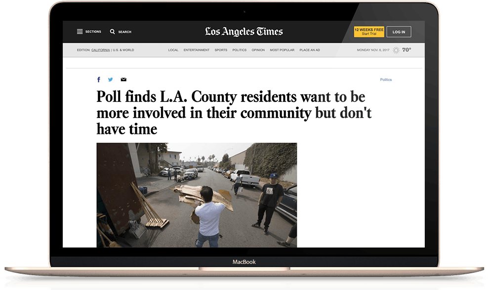 Download The La Times Ran Three Stories About The Poll, Which Full