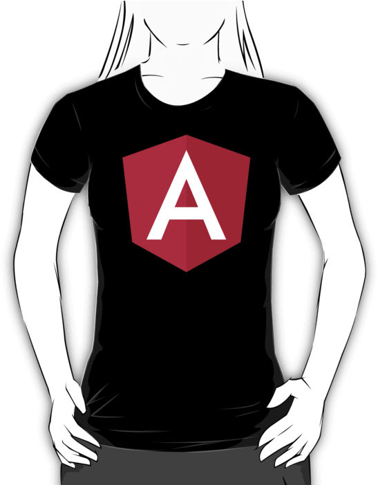 Angular T-shirt (700x700), Png Download