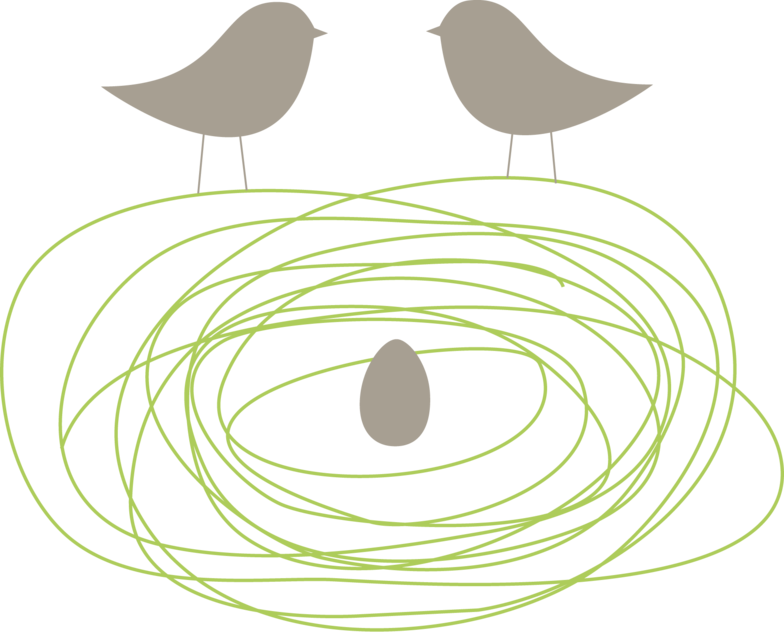 Bird Nest Logo (784x632), Png Download