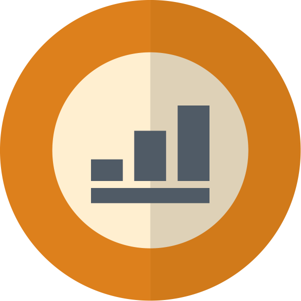Bar Chart Icon (602x602), Png Download
