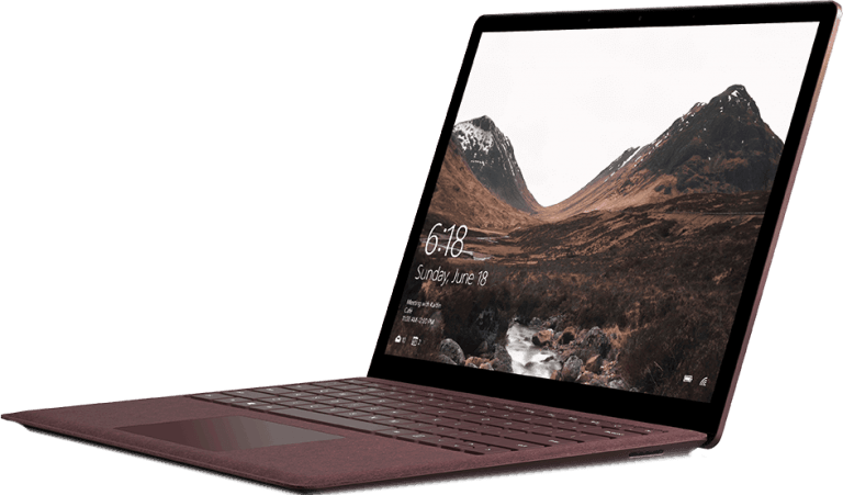 Microsoft Surface Laptop (768x451), Png Download