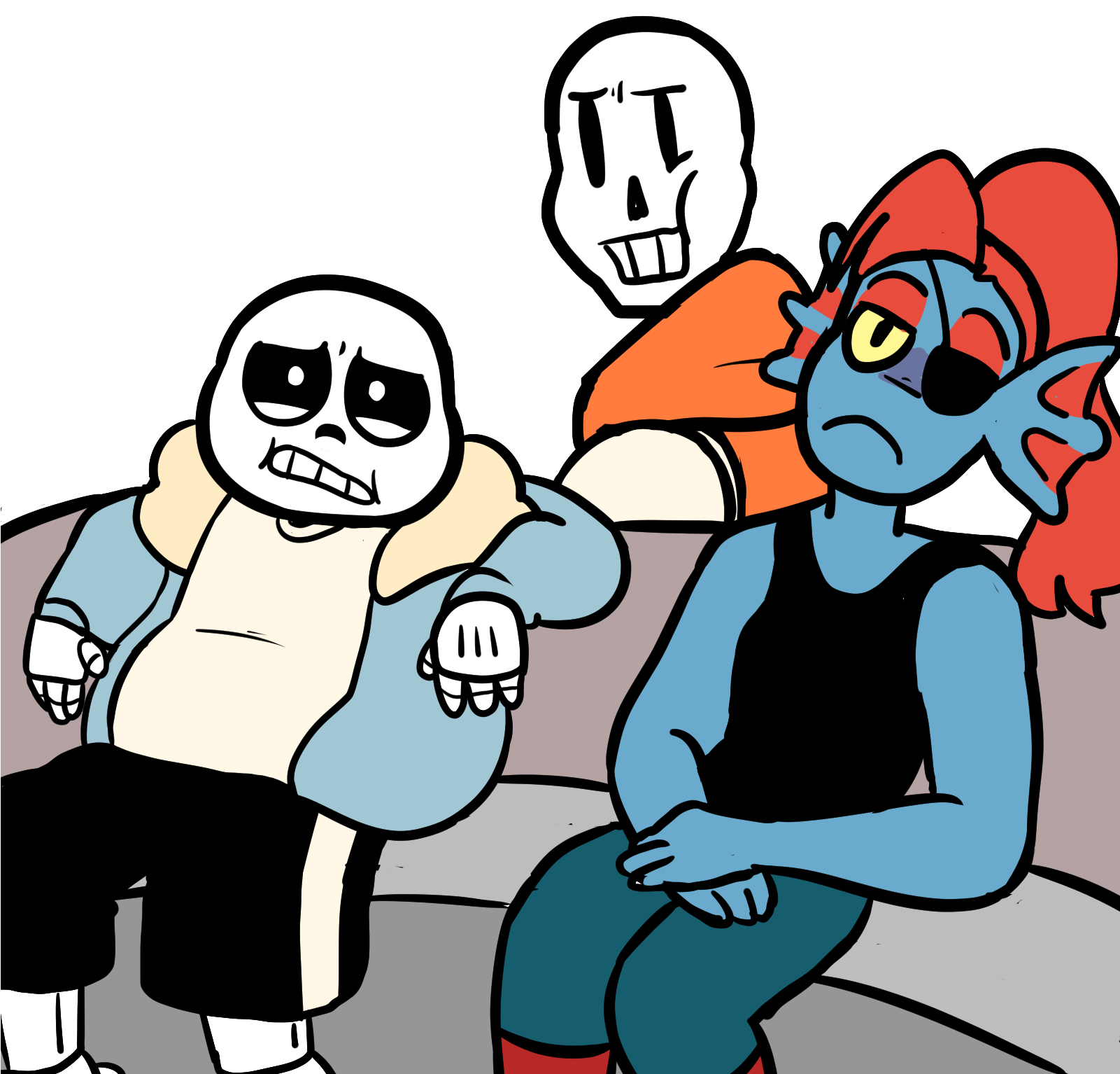 Undertale Персонажи Sans Papyrus Undyne Кроссовер Big (1600x1734), Png Download