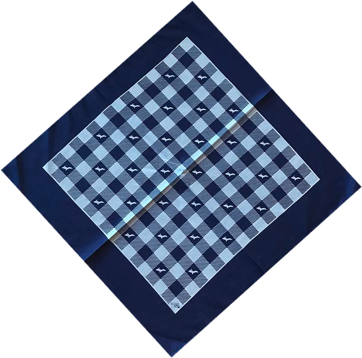 Bandana - "u - P - Silhouette" Plaid Bandana (800x809), Png Download