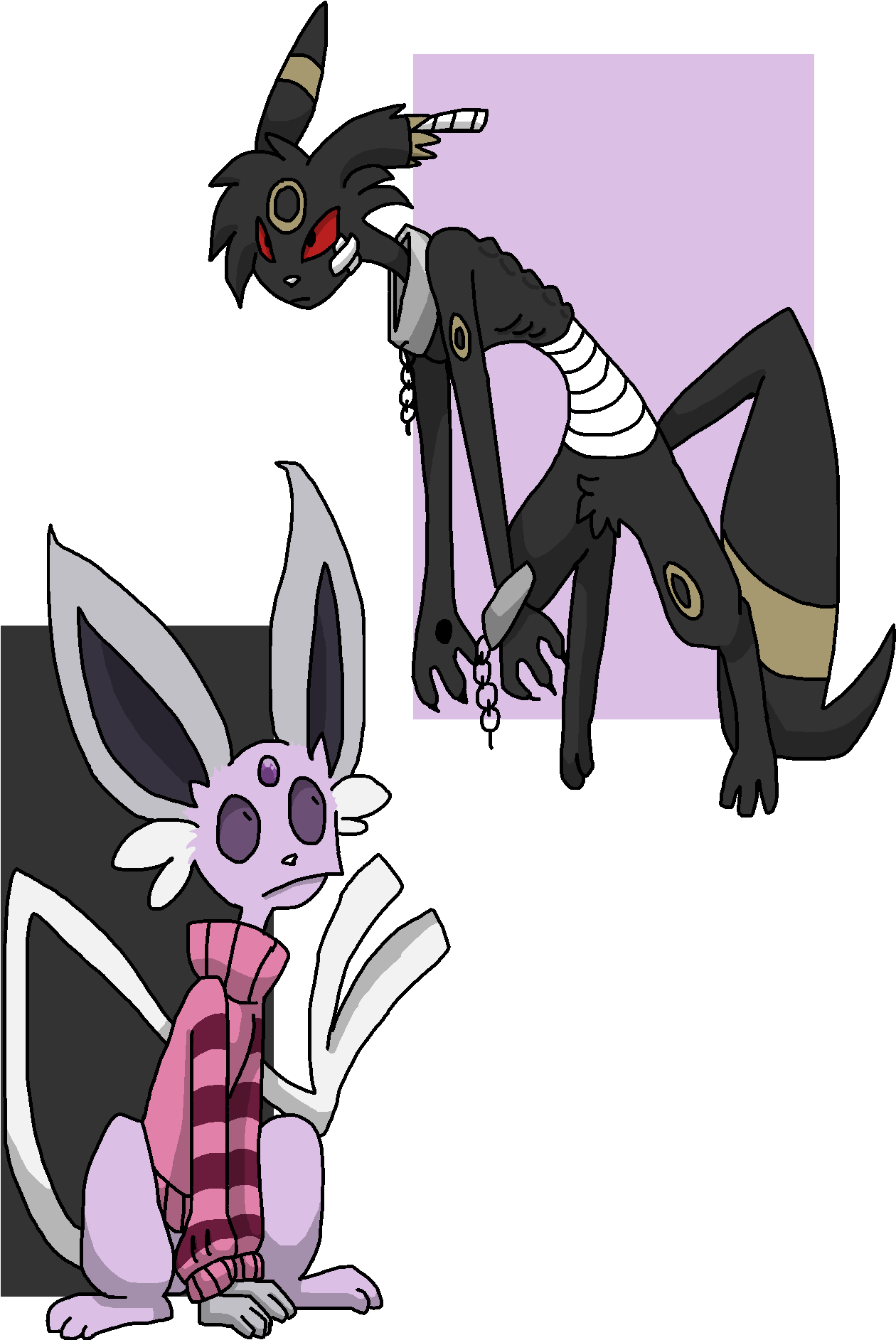 Tpp Colosseumscumbreon And Nacho Ally (1363x1984), Png Download