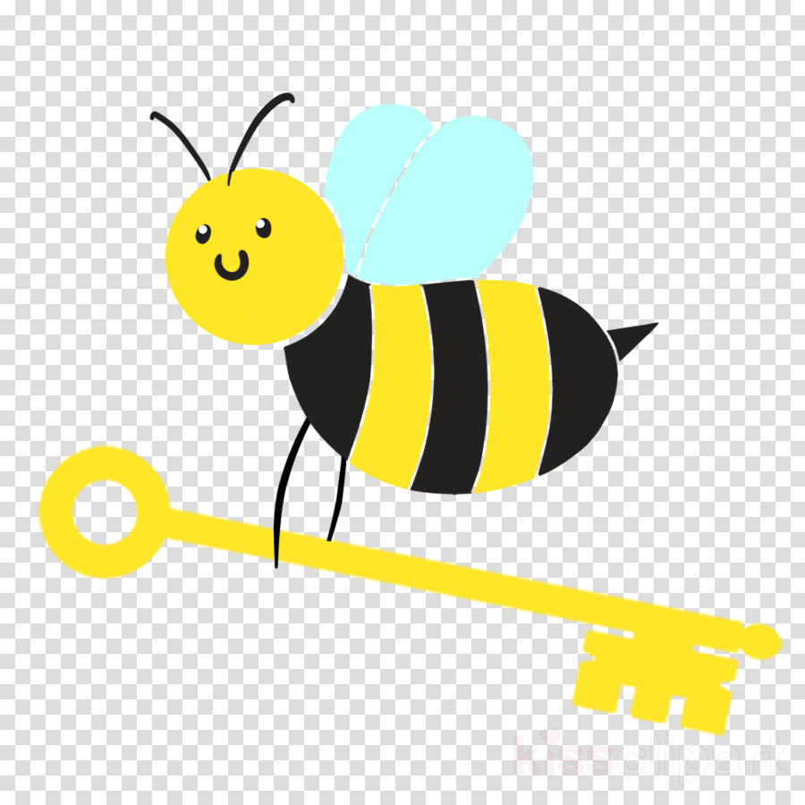 Clip Art Clipart Key Club Honey Bee Organization (900x900), Png Download