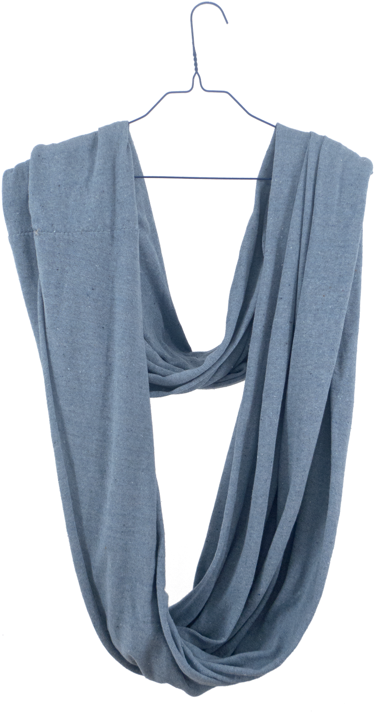 Loop-scarf Showed Open (803x1418), Png Download