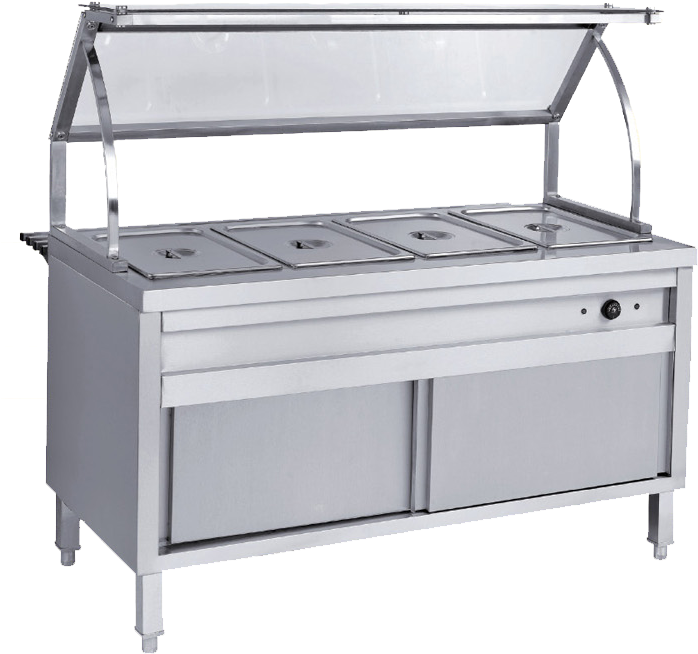 Bain Marie With Glass&store (714x684), Png Download