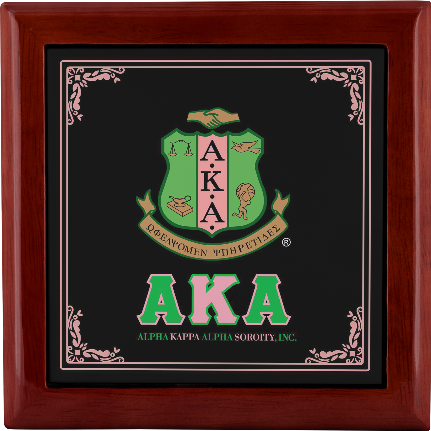 Aka Crest Jewelry Box (2000x2000), Png Download