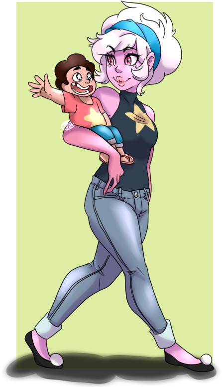Pink Diamond Is A Good Mommy (592x893), Png Download