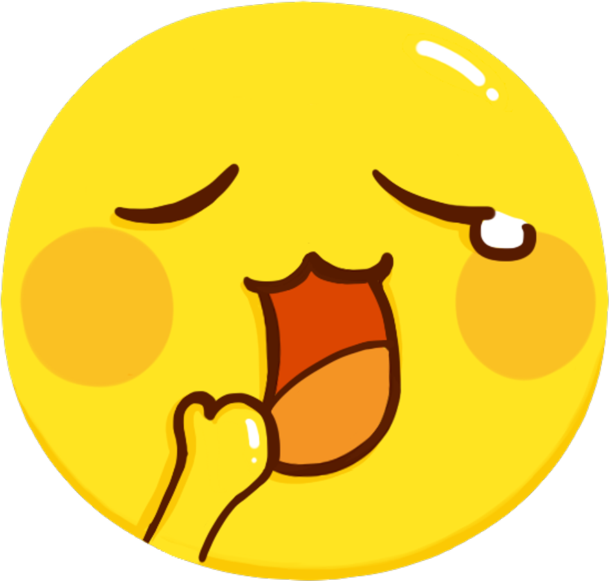 Emoji Smile Sticker Yellow Stickers Freetoedit 귀여운 (1024x1024), Png Download