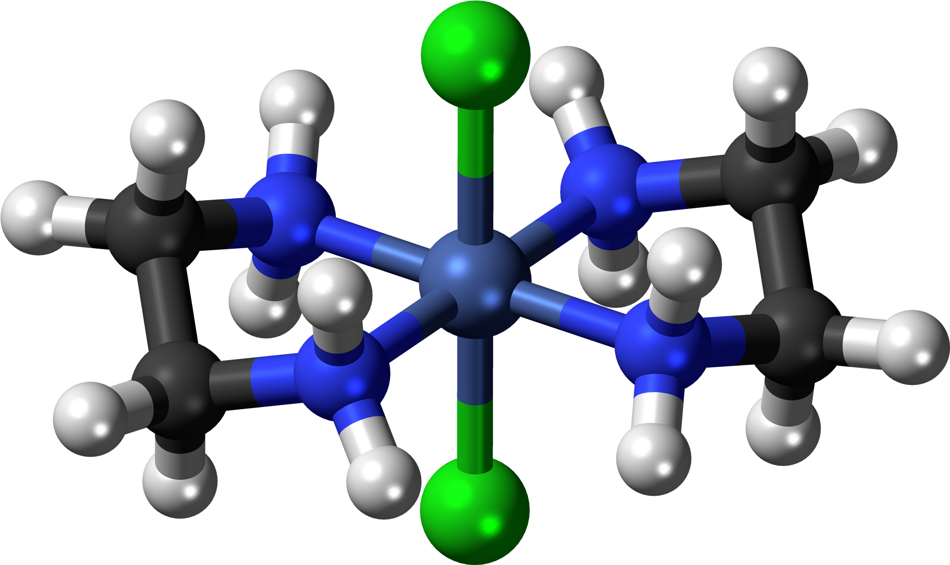 Dichlorobis Nickel(ii) 3d Ball (2000x1238), Png Download