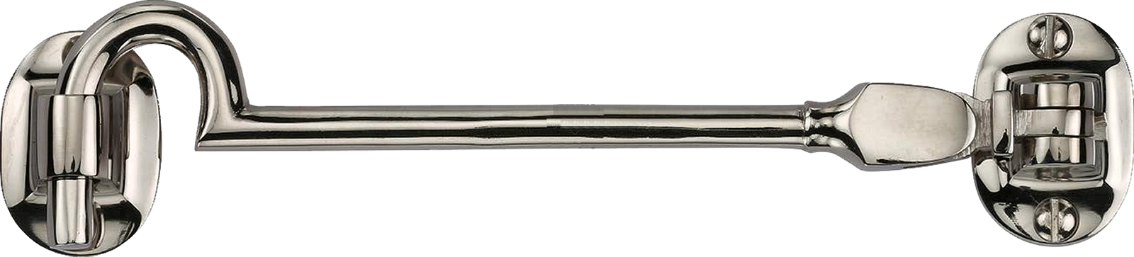 6 Half Inch 165mm Cabin Hook Polished Nickel (1600x363), Png Download