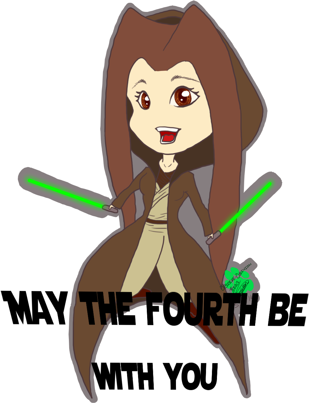 [p] May The Fourth Be With You (1000x1315), Png Download