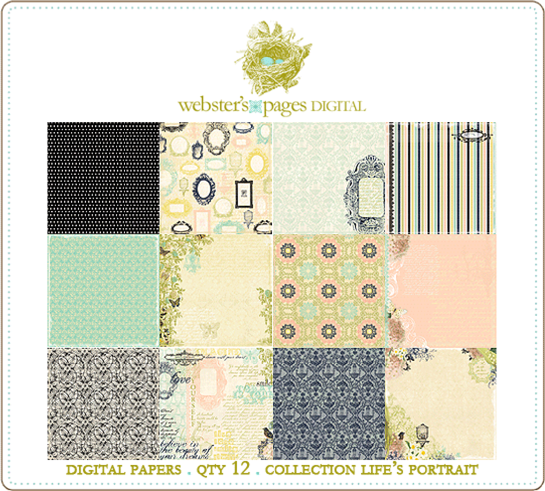 Life's Portrait Papers Digi (1200x1200), Png Download