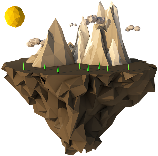 Isla Flotante Png (720x720), Png Download