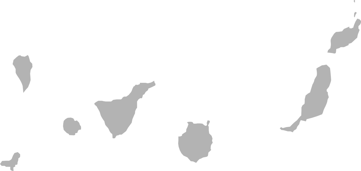 Blankmap Of Canarias Islas (1149x545), Png Download