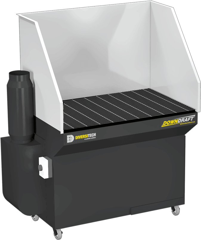 Dd-2x4 3hp Downdraft Table With Welding, Grinding, (900x900), Png Download