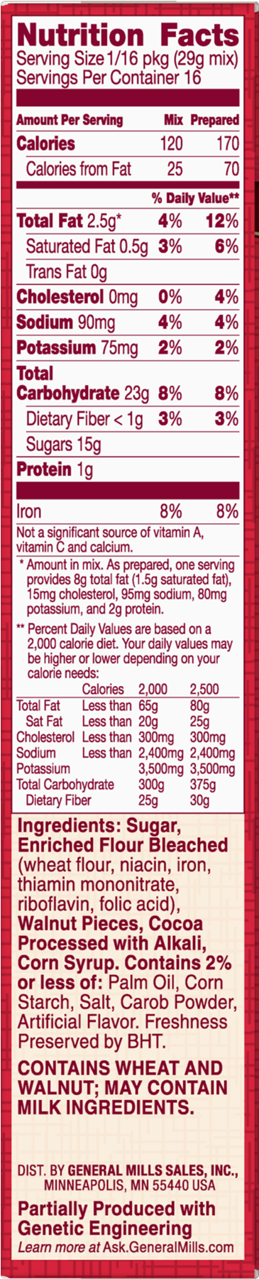Betty Crocker Delights Brownie Mix Supreme Walnut, (1800x1800), Png Download